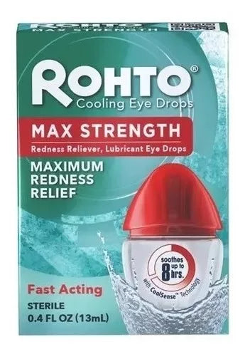 Rohto Maximum Redness Relief - Gotas Lubricantes para Ojos