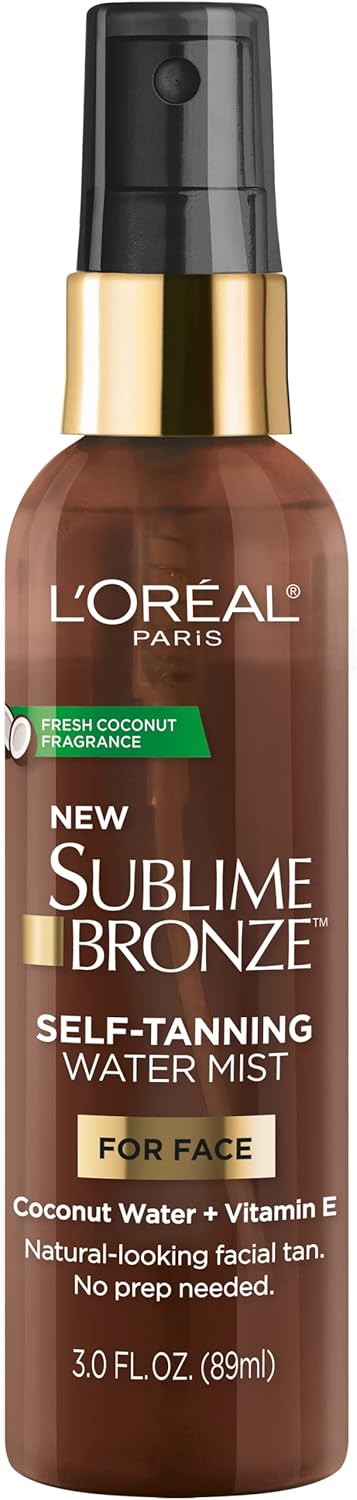 L'Oreal Paris Sublime Bronze - Mist para auto- bornceado de  Cara, Water-Based Formula, 3 Ounce