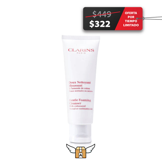 Clarins Gentle Foaming Cleanser With cottonseed  - Limpiador espumoso 50ml