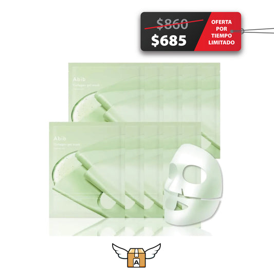 Abib Mascarila de colageno  - heart leaf jelly caja con 10pzas
