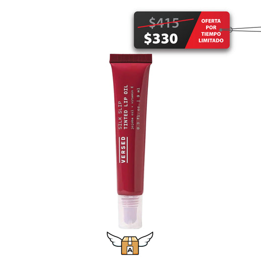 Versed - Aceite labial teñido Silk Slip, higo - Tinte labial Sheer Mauve Berry - hidratante de larga duración con