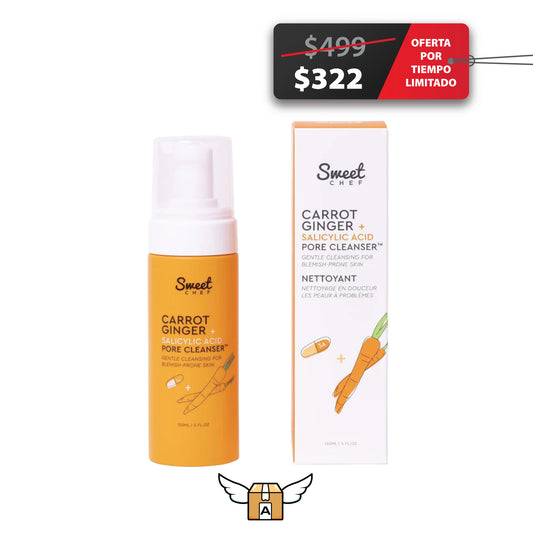 Sweet Chef Limpiador en espuma gengibre zanahoria 150ml