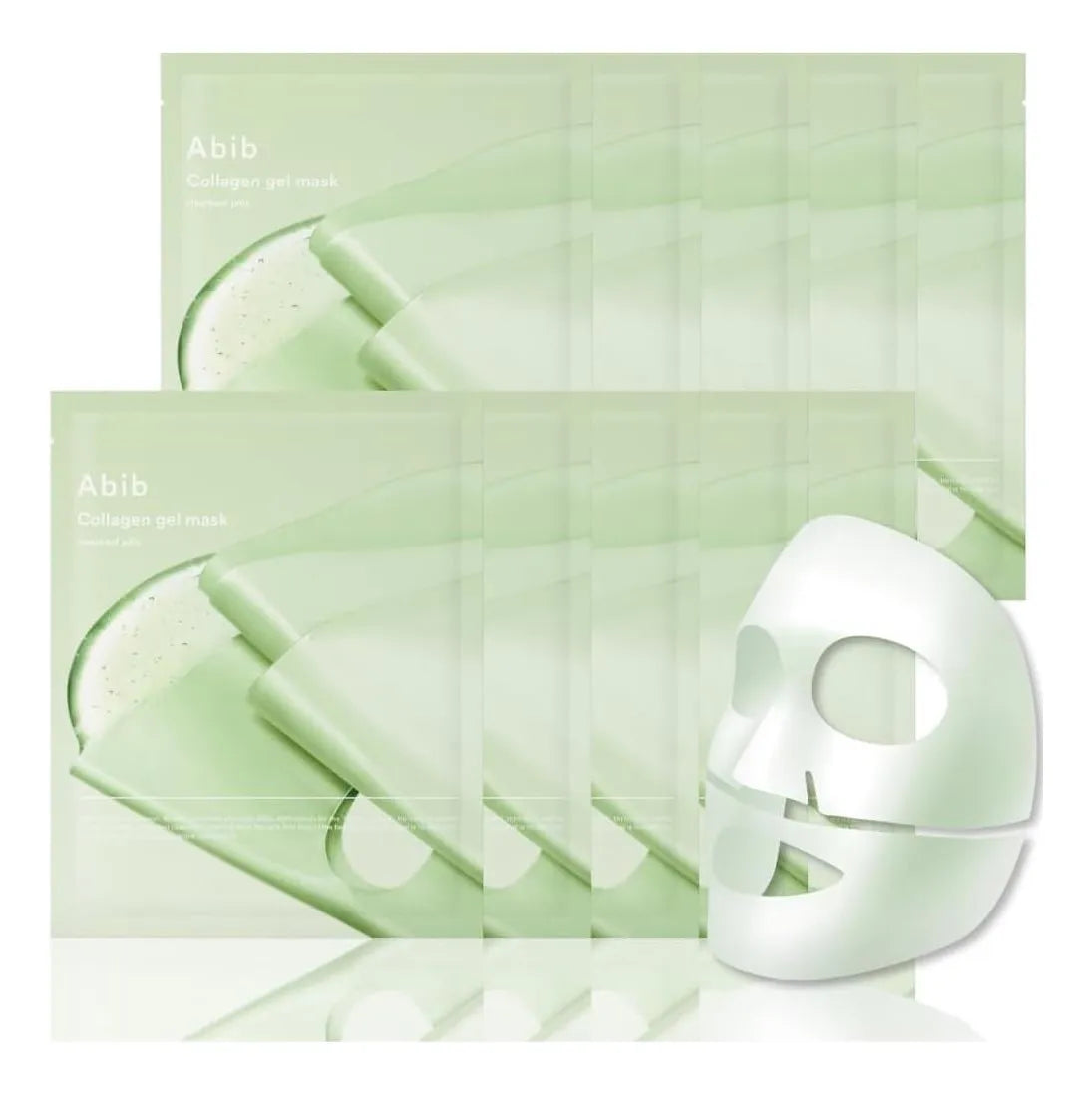 Abib Mascarila de colageno  - heart leaf jelly caja con 10pzas
